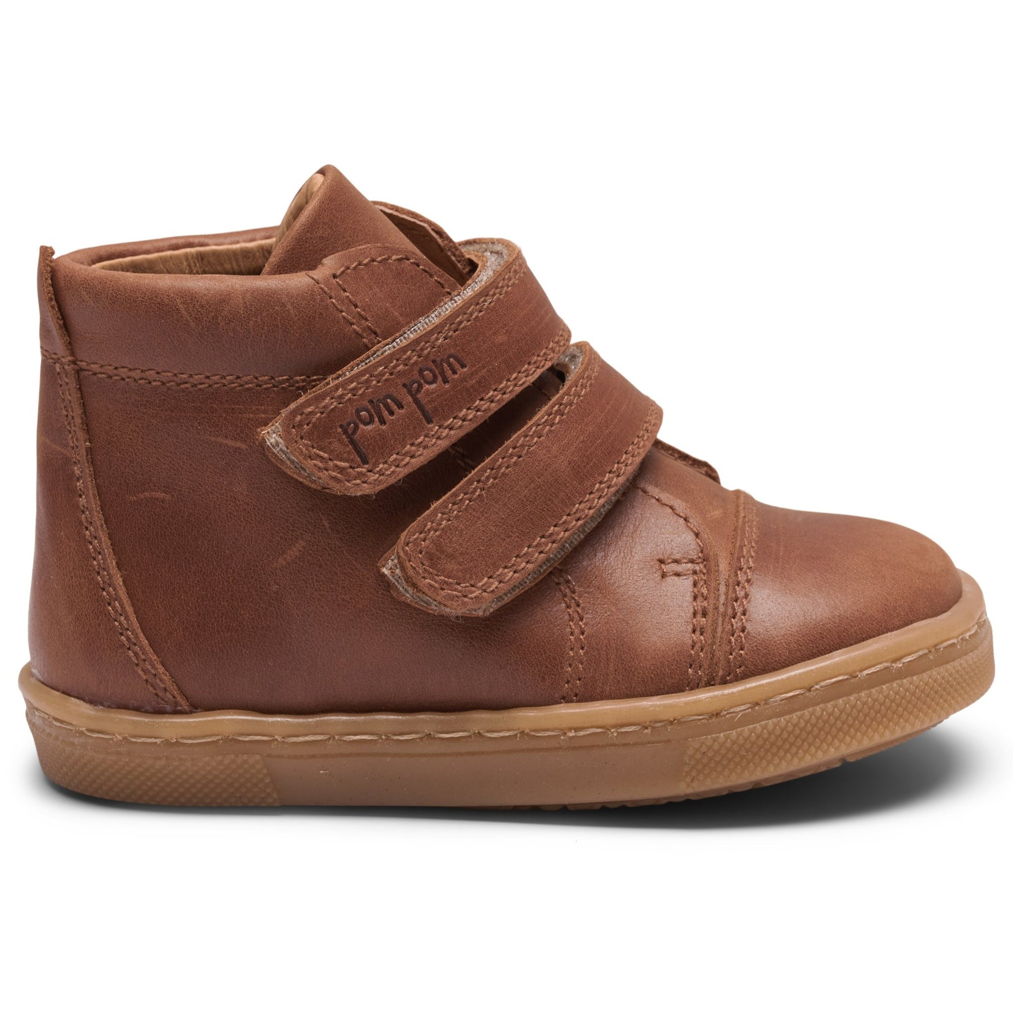 Pom Pom - Sneaker Velcro Shoe, 4833 - Dark Camel