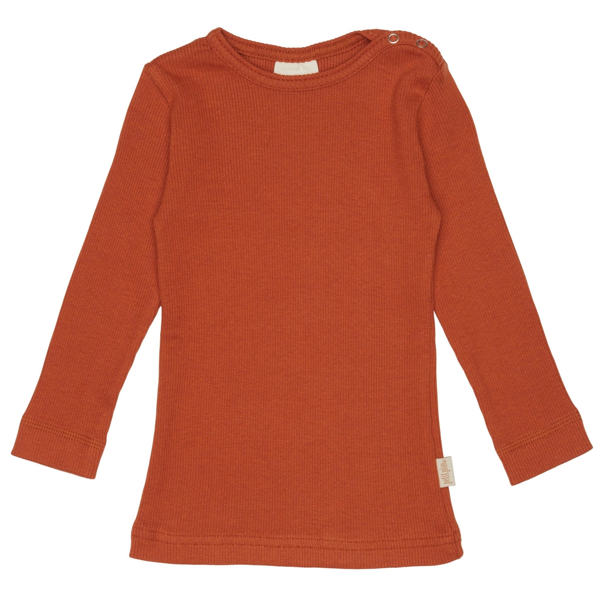 Petit Piao - T-shirt LS Modal - Rust