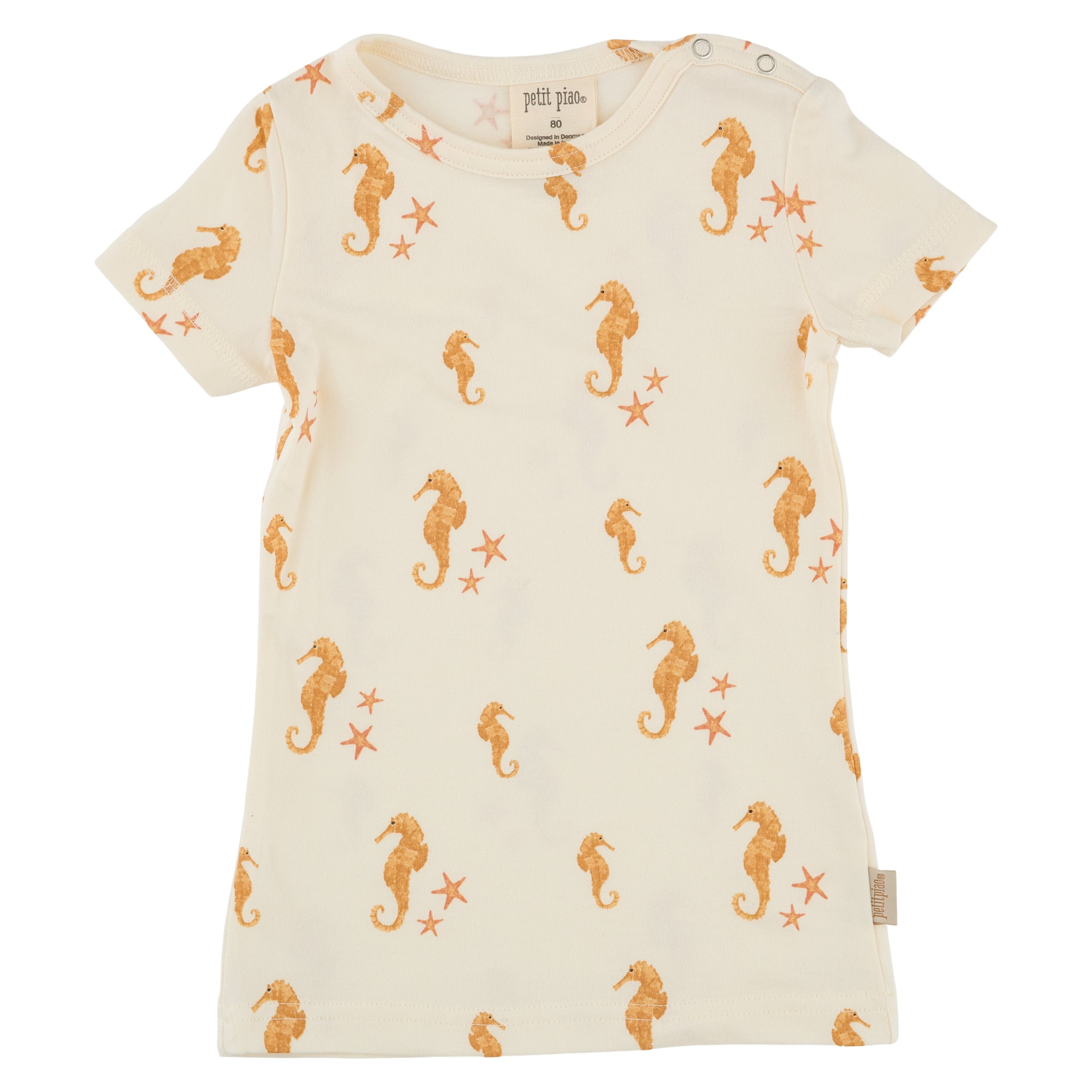 Petit Piao - T-shirt SS Printed - Seahorse