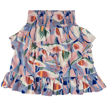 THE NEW - Gwyneth Skirt (TN4918) - Peach Beige Flower AOP