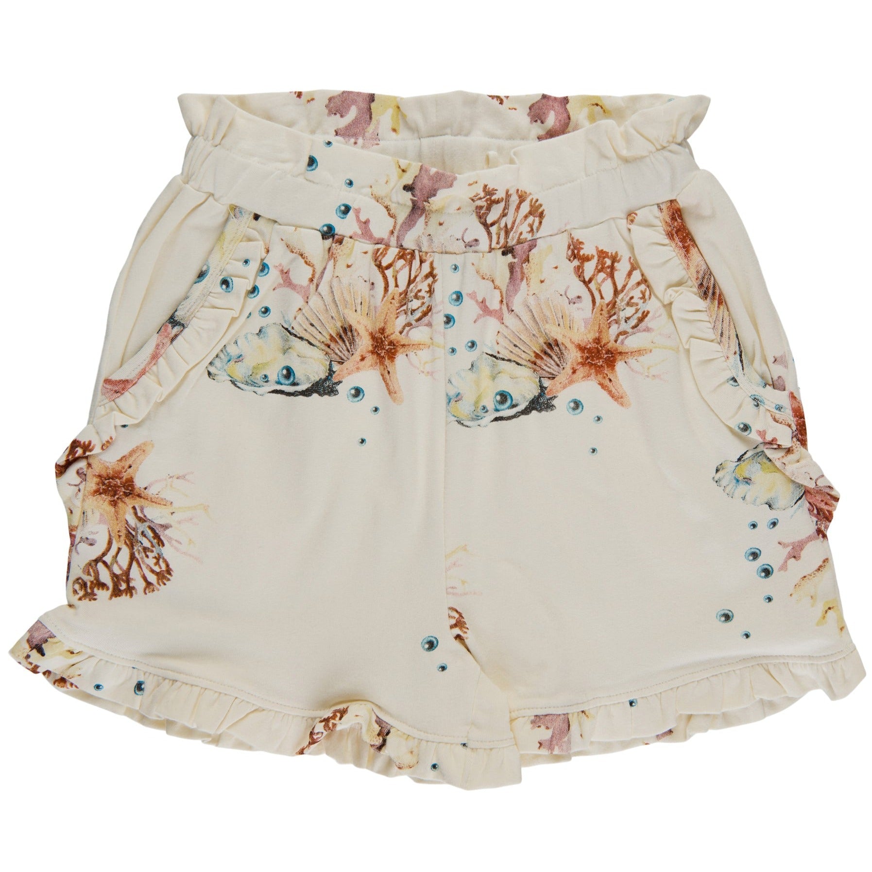 THE NEW - Giselle Shorts (TN4940) - White Swan Coral AOP