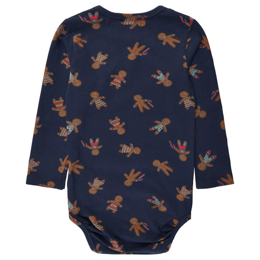 THE NEW Siblings - Holiday LS Body (TNS1553) - Navy Blazer Ginger AOP