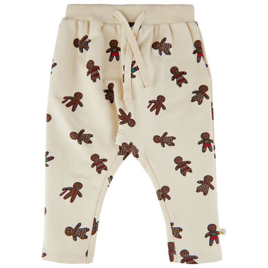 THE NEW Siblings - Holiday Ginga Sweatpants (TNS1557) - White Swan Ginger AOP