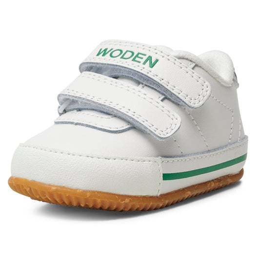 Woden Kids - Robin Sneaker - White / Basil