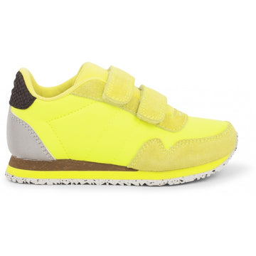 Woden Wonder - Sneakers, Nor Suede Kids - Neon Yellow