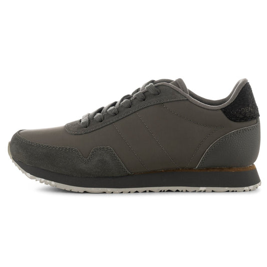 Woden - Sneakers, Nora III Leather - Dark Grey