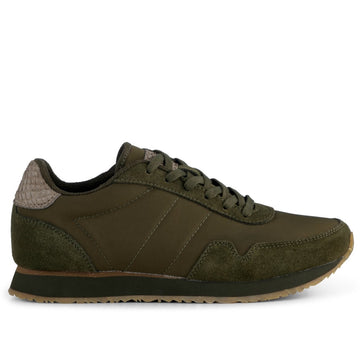 Woden - Sneakers, Nora III Leather - Dark Olive